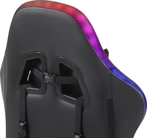 FOTEL DEFENDER FACTOR X CZARNY RGB GAMING
