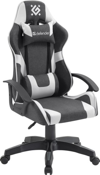 FOTEL DEFENDER IBIS BIAŁO-CZARNY GAMING