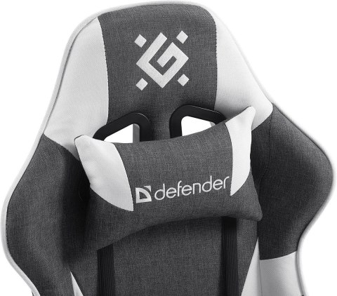 FOTEL DEFENDER IBIS BIAŁO-CZARNY GAMING