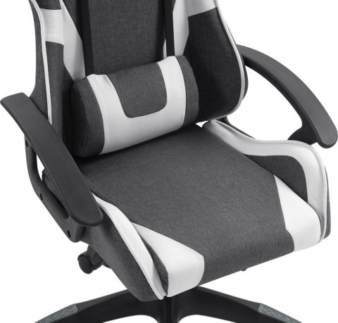 FOTEL DEFENDER IBIS BIAŁO-CZARNY GAMING