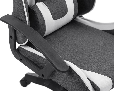 FOTEL DEFENDER IBIS BIAŁO-CZARNY GAMING