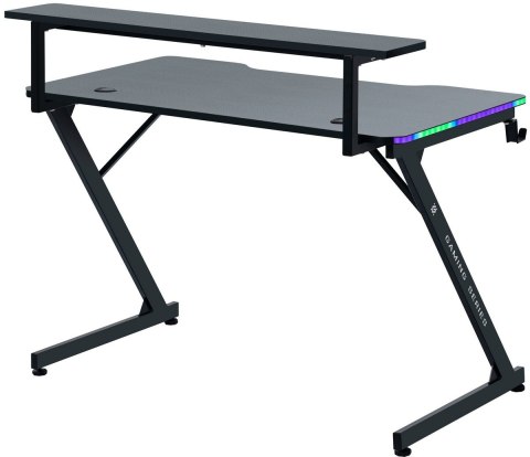 BIURKO DEFENDER ADAMANT CZARNE RGB GAMING