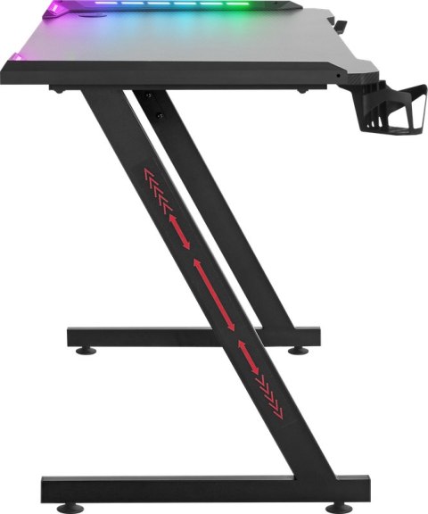 BIURKO DEFENDER JUPITER RGB CZARNE GAMING