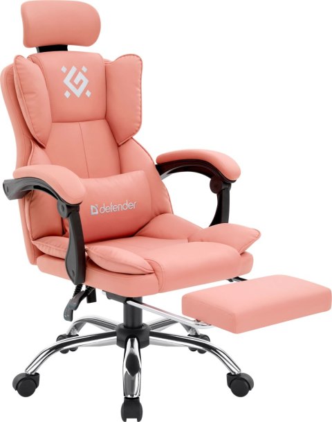 FOTEL DEFENDER EGO RÓŻOWY GAMING