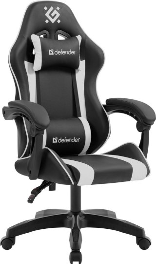 FOTEL DEFENDER LEGAS BIAŁO-CZARNY GAMING