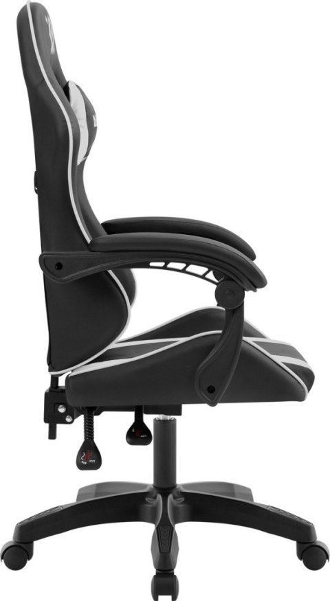 FOTEL DEFENDER LEGAS BIAŁO-CZARNY GAMING