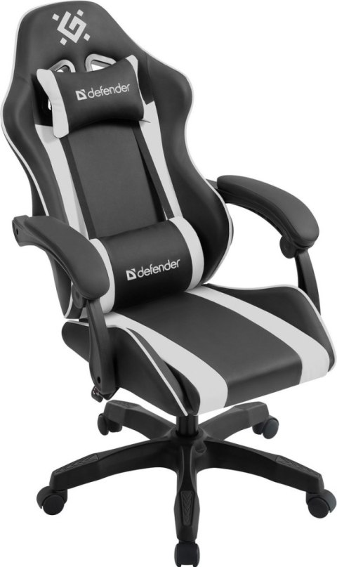 FOTEL DEFENDER LEGAS BIAŁO-CZARNY GAMING