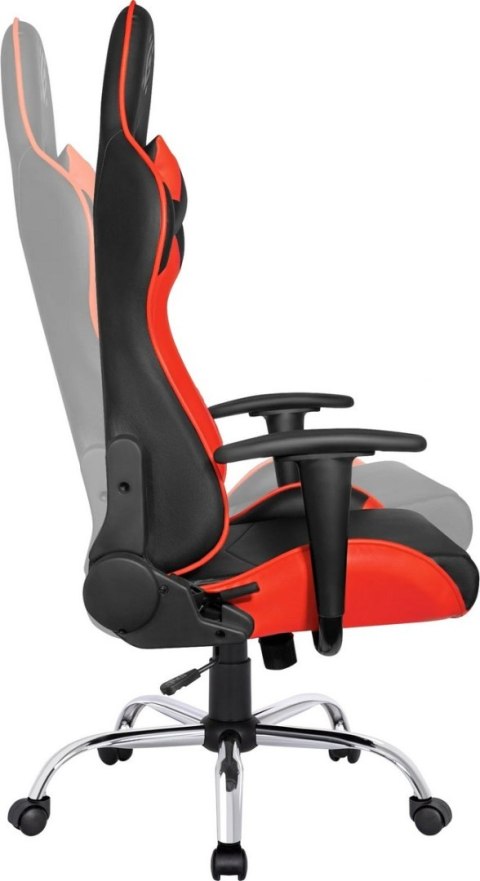 FOTEL DEFENDER MASTER CZERWONO-CZARNY GAMING