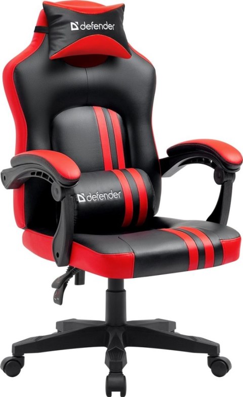 FOTEL DEFENDER MERCURY CZERWONO-CZARNY GAMING