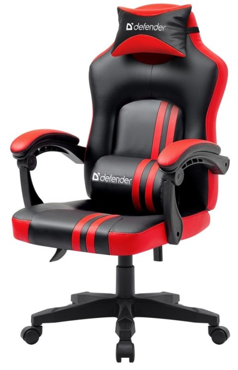 FOTEL DEFENDER MERCURY CZERWONO-CZARNY GAMING