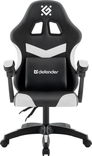 FOTEL DEFENDER RUNA BIAŁO-CZARNY GAMING