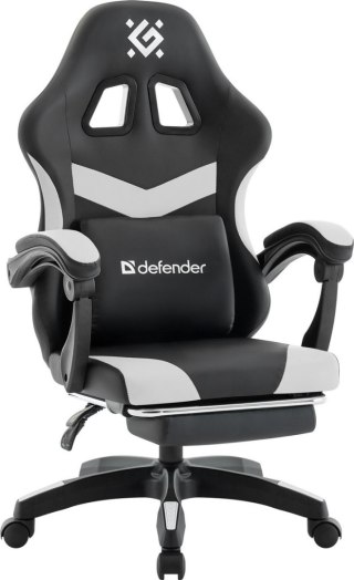 FOTEL DEFENDER RUNA PRO BIAŁO-CZARNY GAMING