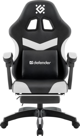 FOTEL DEFENDER RUNA PRO BIAŁO-CZARNY GAMING