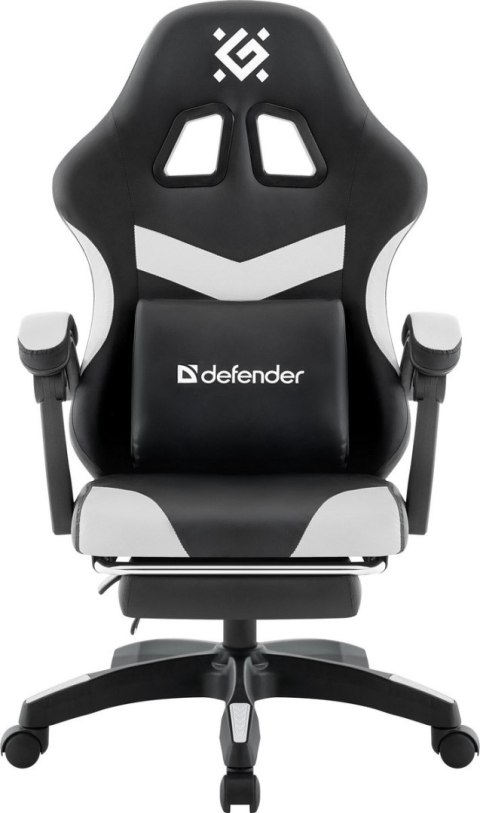 FOTEL DEFENDER RUNA PRO BIAŁO-CZARNY GAMING