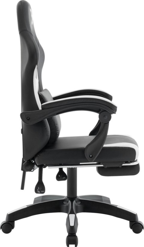 FOTEL DEFENDER RUNA PRO BIAŁO-CZARNY GAMING