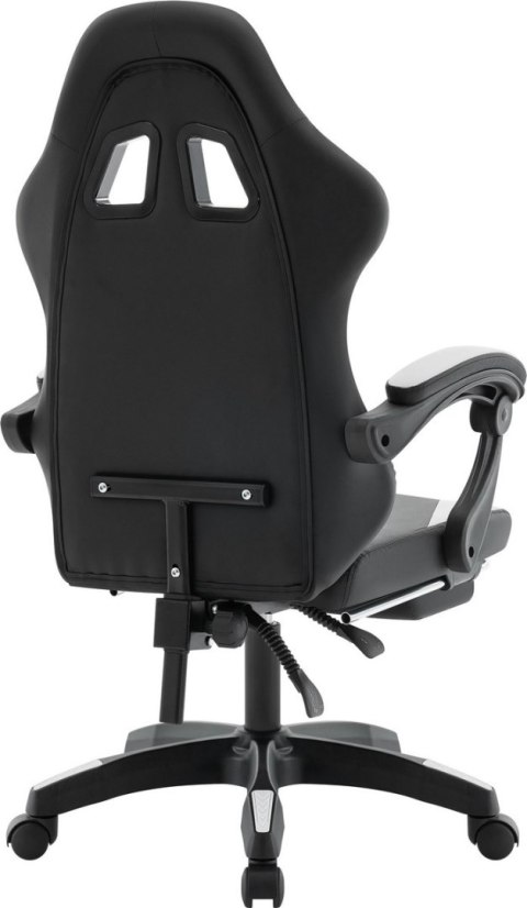 FOTEL DEFENDER RUNA PRO BIAŁO-CZARNY GAMING