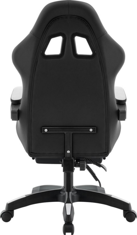 FOTEL DEFENDER RUNA PRO BIAŁO-CZARNY GAMING
