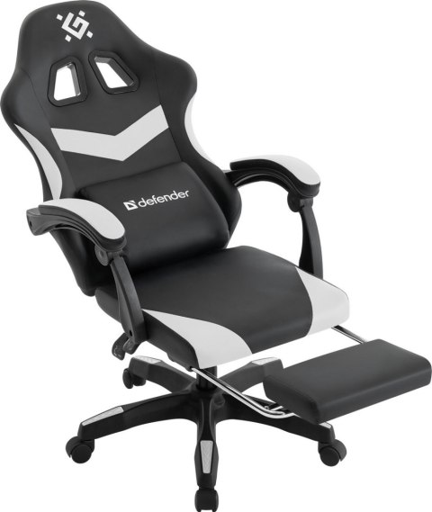 FOTEL DEFENDER RUNA PRO BIAŁO-CZARNY GAMING