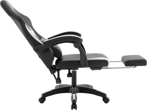 FOTEL DEFENDER RUNA PRO BIAŁO-CZARNY GAMING