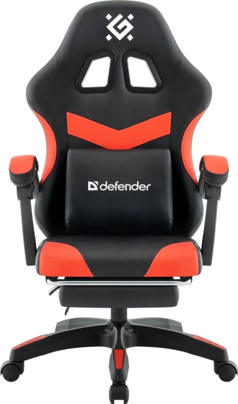 FOTEL DEFENDER RUNA PRO CZERWONO-CZARNY GAMING