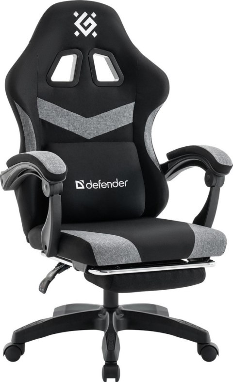 FOTEL DEFENDER RUNA PRO SZARO-CZARNY GAMING