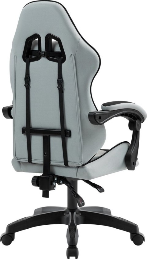 FOTEL DEFENDER SAVAGE SZARO-CZARNY GAMING
