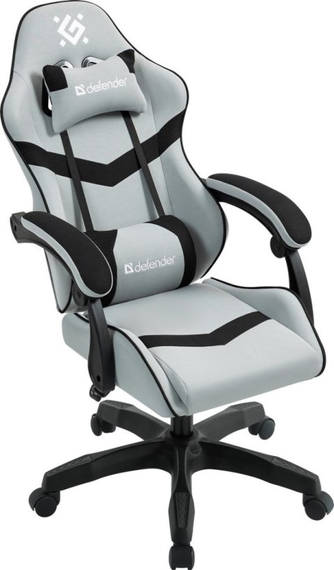 FOTEL DEFENDER SAVAGE SZARO-CZARNY GAMING