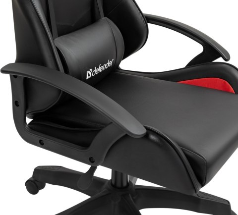 FOTEL DEFENDER SHARM CZERWONO-CZARNY GAMING