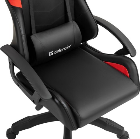 FOTEL DEFENDER SHARM CZERWONO-CZARNY GAMING