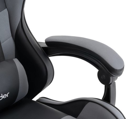 FOTEL DEFENDER STRIDER SZARO-CZARNY GAMING