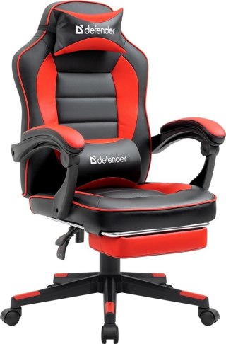 FOTEL DEFENDER TAUROS CZERWONO-CZARNY GAMING