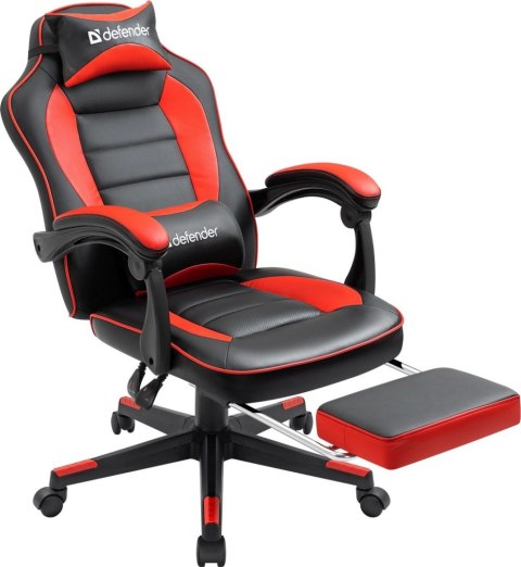 FOTEL DEFENDER TAUROS CZERWONO-CZARNY GAMING