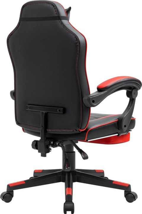 FOTEL DEFENDER TAUROS CZERWONO-CZARNY GAMING