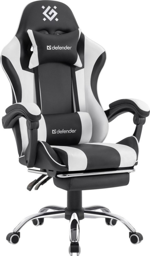 FOTEL DEFENDER TIOS BIAŁO-CZARNY GAMING