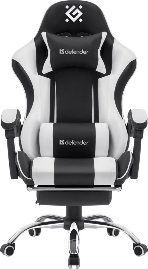FOTEL DEFENDER TIOS BIAŁO-CZARNY GAMING