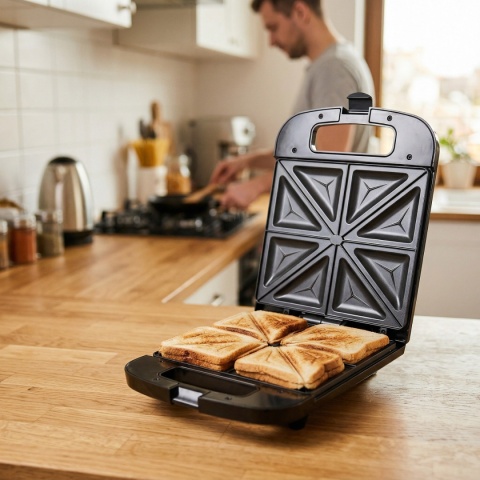 Opiekacz do kanapek Adler AD 3055 2000W - XXL na 4 kanapki