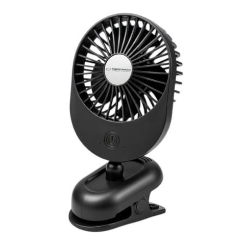 Mini wentylator biurkowy Esperanza EHF103K z klipsem i regulacją prędkości USB