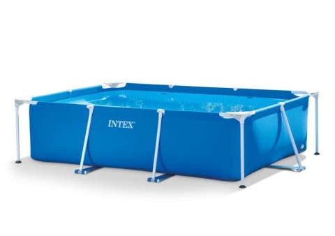 Basen Stelażowy Ogrodowy 260x160 cm INTEX Duży z Pokrywą i Dozownikiem Chloru
