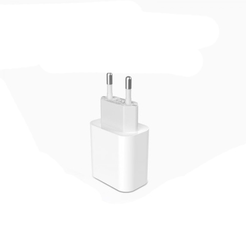 Ładowarka Sieciowa PD 20W + Kabel USB-C do USB-C | Denmen DC06 | Biała Quick Charge
