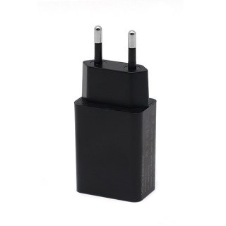 Ładowarka Sieciowa USB + Kabel USB-C 1m | Denmen 2.4A 12W | Czarna DC01TB Zestaw