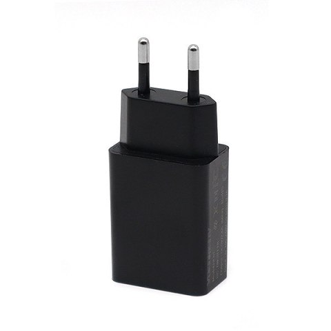 Ładowarka Sieciowa USB + Kabel USB-C 1m | Denmen 2.4A 12W | Czarna DC01TB Zestaw