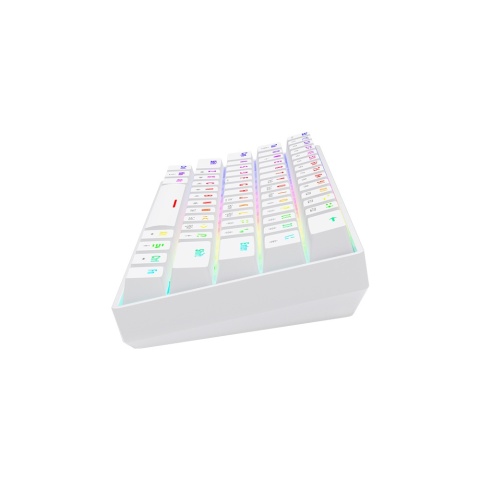 Klawiatura Mechaniczna SAVIO WHITEOUT X2 BROWN RGB Hot Swap Biała