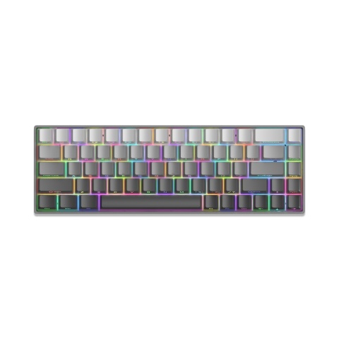 Klawiatura Mechaniczna White Shark NUNCHAKU Red Switch 68 Klawiszy RGB Gray