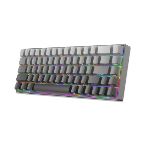 Klawiatura Mechaniczna White Shark NUNCHAKU Red Switch 68 Klawiszy RGB Gray