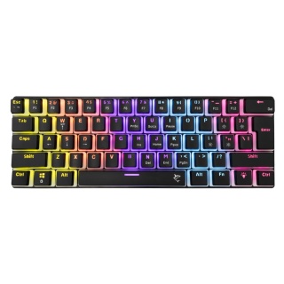 Klawiatura mechaniczna White Shark ASHIKO czarna Red Switch RGB gamingowa
