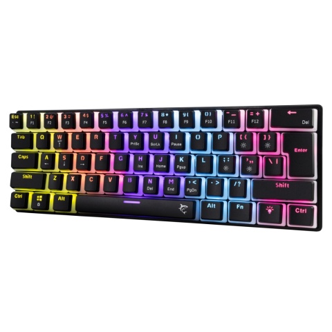 Klawiatura gamingowa White Shark ASHIKO czarna Red Switch RGB