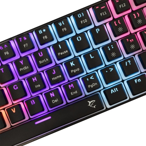 Klawiatura gamingowa White Shark ASHIKO czarna Red Switch RGB
