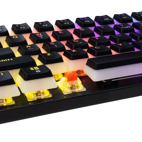 Klawiatura gamingowa White Shark ASHIKO czarna Red Switch RGB
