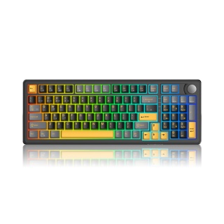 Klawiatura mechaniczna White Shark EXCALIBUR czarna KTT Wine GAMING Red RGB Hot-Swap