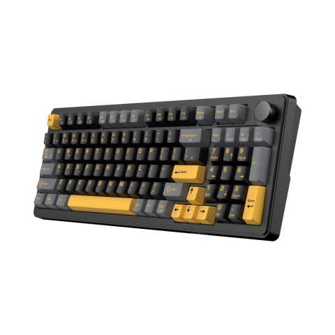 Klawiatura mechaniczna White Shark EXCALIBUR czarna KTT Wine GAMING Red RGB Hot-Swap